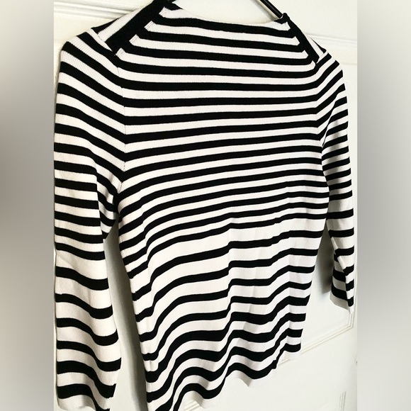 NWT!! Talbots Womens Stripped Long Sleeve Sweater Shirt Size XS - Picture 5 of 6